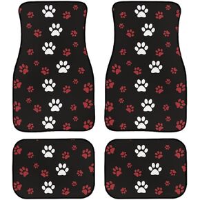 Biyejit Blue Fire Skull Car Floor Mats Set of 4 for Front Rear Seats, Heavy Duty Rubber Backing Universal Fit,SUV Interior Accessories