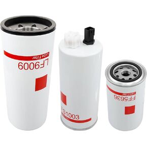 LF9009 FS1003 FF5636 Oil Filter and Water Separator Fuel Filters Kit Compatible With Cummins ISC 8.3L ISL/QSL 9.0L Diesel Engines
