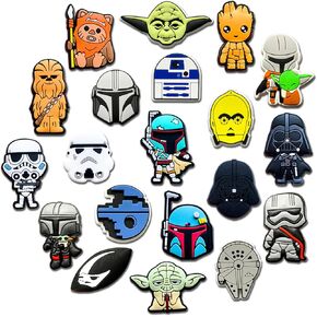 20Pcs Cute Superhero Shoe Charms for Croc Clog Sandals