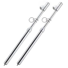 Truck Tire Pressure Gauge,Heavy Duty Pen Tire Gauge Range to 150PSI/10Bar,Dual Head Air Pressure Gauge - Pack of 2