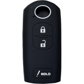 Key Fob Cover for Mazda CX5: 3 Buttons Key Fob Case Fit for Mazda CX7 CX9 CX5 CX3 Mazda 3 2010 2011 2012 2013 2014 2015 2016 2017 2018 2019 2020丨Remote Protector WAZSKE13D01 SKE13D-01丨Black (Pink)