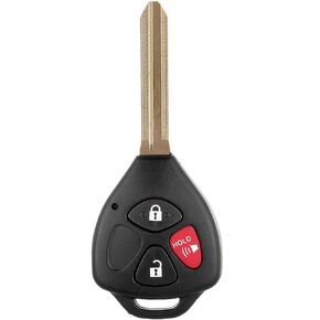 SCITOO Replacement for Shell 3 Buttons Pad Outer shell Keyless Entry Remote Car Key Fob Case 2007-2015 for Toyota 4Runner RAV4 Yaris Matrix for Scion iQ tC xB xD ontiac Vibe 1PC FCC GQ4-29T-3