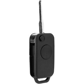 Aramox Key Fob Case, Flip 1 Button Remote Key Fob Case Shell Cover Fit for -Benz Class 1984-2004