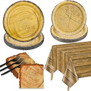 Hockey Birthday Decorations - 81Pcs Ice Hockey Tableware Pack, Disposable Hockey Theme Plates, Napkins, Tablecloth for Kids Fans Sports Hockey Birthday Party Supplies, Serve 20