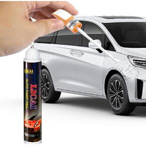 Pure White Touch Up Paint for Cars, Auto Pure White Car Paint Touch Up Pen, Two-In-One Car Scratch Repair Pen, Quick & Easy Solution to Repair Minor Automotive Scratches Touch Up Paint Pen 12ML(White)