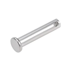 METALLIXITY Clevis Pins (8mmx30mm) 1Pcs, Single Hole Flat Head 304 Stainless Steel Fastener Pin - for Metal Devices, Furniture Installation, Industrial, DIY