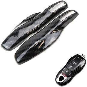Xotic Tech White Smart Remote Key Fob Protector Cover Shell Case Holder Compatible with Porsche Boxster Cayenne Panamera Cayman Macan Carrera 911 991 918 Spyder(Fits 3 Button)