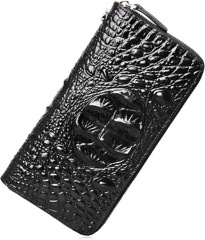PIJUSHI Wristlet Wallet Crocodile Leather Wallets for Women Ladies Clutch Purse in Saudi Arabia