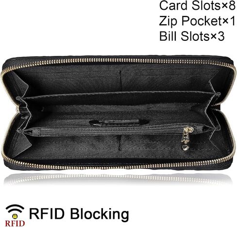 PIJUSHI Wristlet Wallet Crocodile Leather Wallets for Women Ladies Clutch Purse in Saudi Arabia