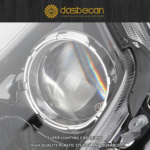 Dasbecan Halogen Headlight Compatible with Ford Fusion 2010 2011 2012 Left Driver Side Headlight Assembly Black Housing Replaces# 9E5Z13008A 9E5Z13008B FO2502273(W/O bulbs) in Saudi Arabia