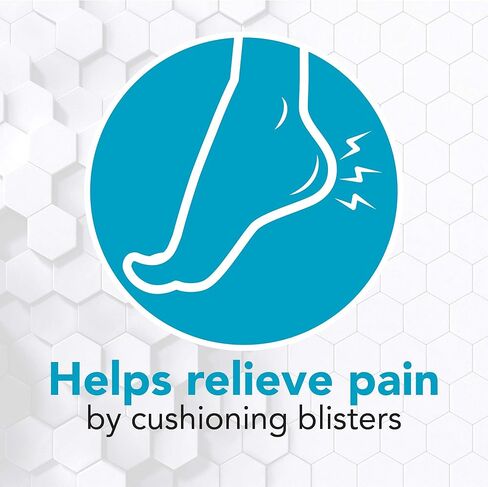 All Health Extreme Hydrocolloid Gel Blister Cushion Bandages, Heel, 1.65 in x 2.67 in, 10 ct | Long Lasting Protection Against Rubbing and Friction for Blisters in Kuwait