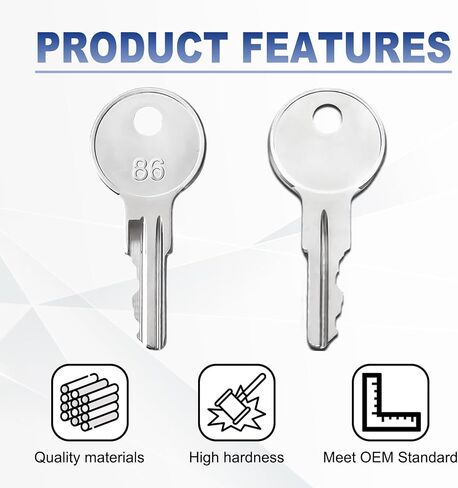 10PCS Equipment Keys CH510, Fit Some Truck Boxes and toolboxes from Delta, Brute Boxes, Better Built, DeeZee, Lund, Tractor Supply, Craftsman, Owens Products, UWS, Northern Tool in Kuwait