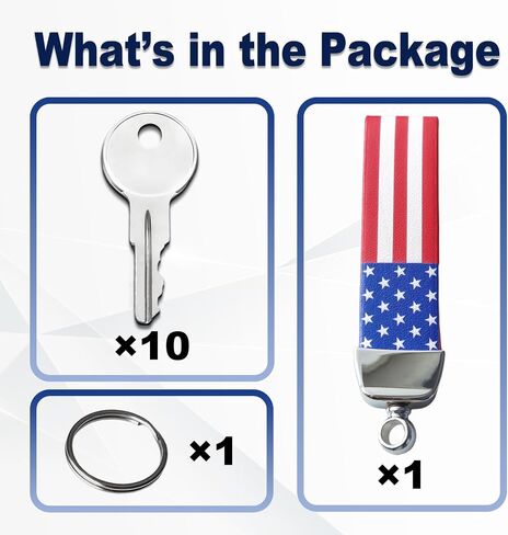10PCS Equipment Keys CH510, Fit Some Truck Boxes and toolboxes from Delta, Brute Boxes, Better Built, DeeZee, Lund, Tractor Supply, Craftsman, Owens Products, UWS, Northern Tool in Kuwait