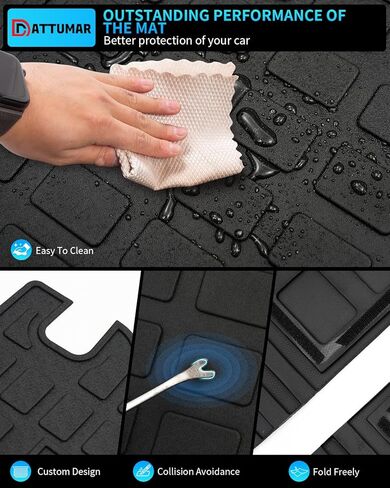 Floor Mats Compatible with 2024 2025 Chevrolet Trax Buick Envista Cargo Liner Back Seat Cover 2024 Chevy Trax Buick Envista Accessories (2024-2025, Trunk Mat with Backrest Mat+Floor Mats) in Kuwait