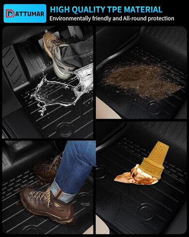 Floor Mats Compatible with 2024 2025 Chevrolet Trax Buick Envista Cargo Liner Back Seat Cover 2024 Chevy Trax Buick Envista Accessories (2024-2025, Trunk Mat with Backrest Mat+Floor Mats) in Kuwait