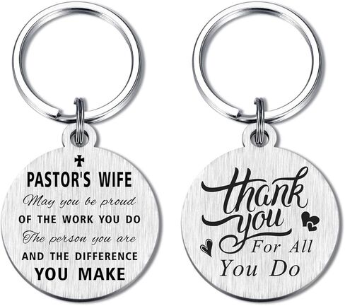 هدايا زوجة القساوسة من Yobent للنساء، هدية سلسلة مفاتيح لتقدير زوجة القس في عيد الميلاد، أفكار هدية لزوجة القس الديني المسيحي لذكرى الزفاف in Kuwait
