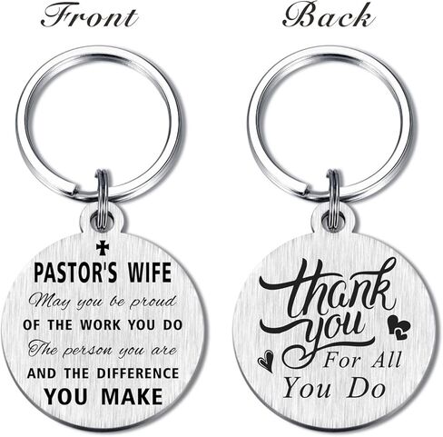 هدايا زوجة القساوسة من Yobent للنساء، هدية سلسلة مفاتيح لتقدير زوجة القس في عيد الميلاد، أفكار هدية لزوجة القس الديني المسيحي لذكرى الزفاف in Kuwait