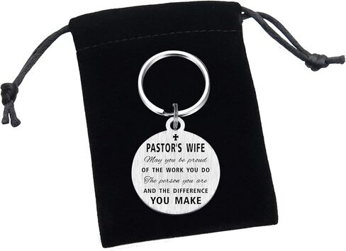 هدايا زوجة القساوسة من Yobent للنساء، هدية سلسلة مفاتيح لتقدير زوجة القس في عيد الميلاد، أفكار هدية لزوجة القس الديني المسيحي لذكرى الزفاف in Kuwait
