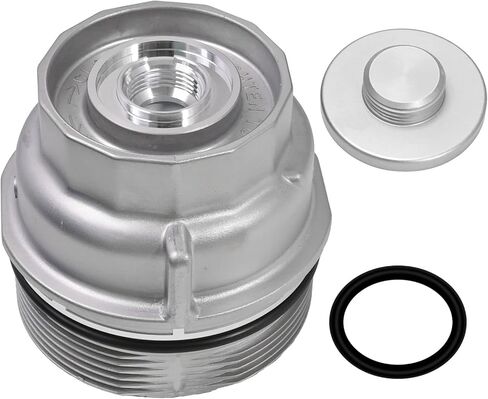 مجموعة غطاء غطاء فلتر الزيت VIKKSAER، 15620-31060 بديلة لسيارة Toyota Tundra Rav4 4Runner Camry Highlander Lexus RX350 Tacoma Avalon Sienna Venza غطاء فلتر الزيت مع قابس الزيت in Kuwait