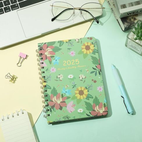 Mr. Pen- 2025 Planner, 6.4"x8.5", Marble Blue, 2025 Planner Weekly and Monthly, 2025 Weekly Planner 2025, 2025 Monthly Planner 2025 Calendar Monthly Planner 2025, 2025 Calendar Planner 2025 in Kuwait