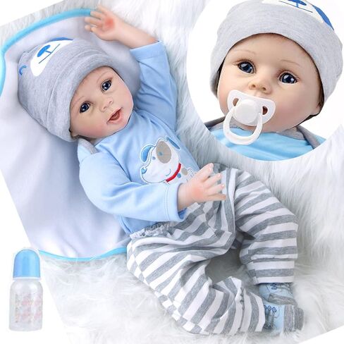 MAIHAO 20-Inch Reborn Baby Dolls Girl Lifelike Baby Dolls Realistic Reborn Doll Girl Soft Body Open Eyes Newborn Real Life Baby in Kuwait