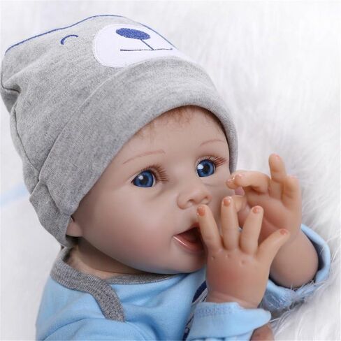 MAIHAO 20-Inch Reborn Baby Dolls Girl Lifelike Baby Dolls Realistic Reborn Doll Girl Soft Body Open Eyes Newborn Real Life Baby in Kuwait