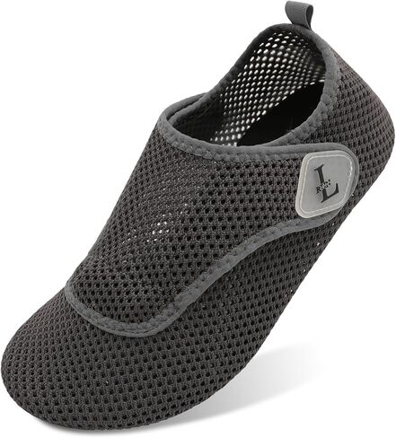L-RUN Womens Mens Water Shoes Wide Toe Barefoot Swim Shoes for Beach Pool Sand Yoga Quick Dry Adluts Aqua Sock Non Slip in Saudi Arabia