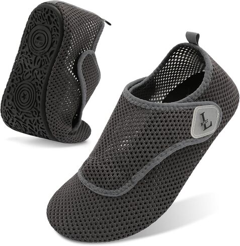 L-RUN Womens Mens Water Shoes Wide Toe Barefoot Swim Shoes for Beach Pool Sand Yoga Quick Dry Adluts Aqua Sock Non Slip in Saudi Arabia