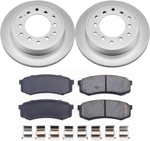 Power Stop KOE5875 Autospecialty Rear Replacement Brake Kit-OE Brake Rotors & Ceramic Brake Pads For 2010 2011 2012 2013 Lexus GX460 Toyota 4Runner Fj Cruiser in Saudi Arabia