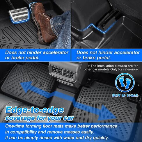 سجادات أرضية وبطانة شحن مخصصة مناسبة لملحقات Palisade 2020-2025، بطانات شحن لجميع الأحوال الجوية 7 و8 مقاعد الركاب ومقاعد الدلو 3 صفوف مجموعة كاملة لحماية السجاد TPE عديم الرائحة in Kuwait