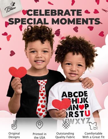 Tstars Mommy is My Valentine Shirts Boys Girls Valentines Day Kids Long Sleeve Shirt in Kuwait