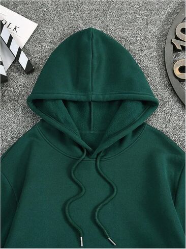 SweatyRocks Men's Hoodies Letter Graphic Print Long Sleeve Hooded Pullover Sweatshirts with Pocket in Saudi Arabia