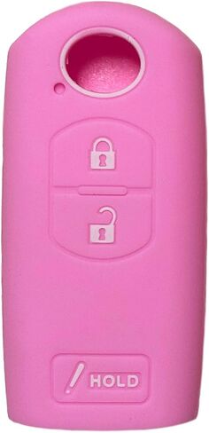 Key Fob Cover for Mazda CX5: 3 Buttons Key Fob Case Fit for Mazda CX7 CX9 CX5 CX3 Mazda 3 2010 2011 2012 2013 2014 2015 2016 2017 2018 2019 2020丨Remote Protector WAZSKE13D01 SKE13D-01丨Black (Pink) in Kuwait