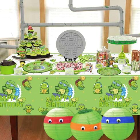 Hockey Birthday Decorations - 81Pcs Ice Hockey Tableware Pack, Disposable Hockey Theme Plates, Napkins, Tablecloth for Kids Fans Sports Hockey Birthday Party Supplies, Serve 20 in Kuwait