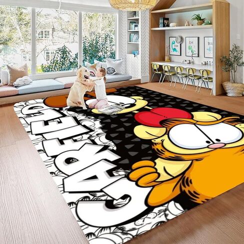 Cartoon Cat Large Rugs Floor Mat Cute Carpet Decor Rug for Living Room Bedroom Playroom 60x40in in Saudi Arabia