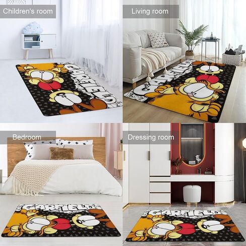 Cartoon Cat Large Rugs Floor Mat Cute Carpet Decor Rug for Living Room Bedroom Playroom 60x40in in Saudi Arabia