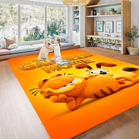 Cartoon Cat Large Rugs Floor Mat Cute Carpet Decor Rug for Living Room Bedroom Playroom 60x40in in Saudi Arabia