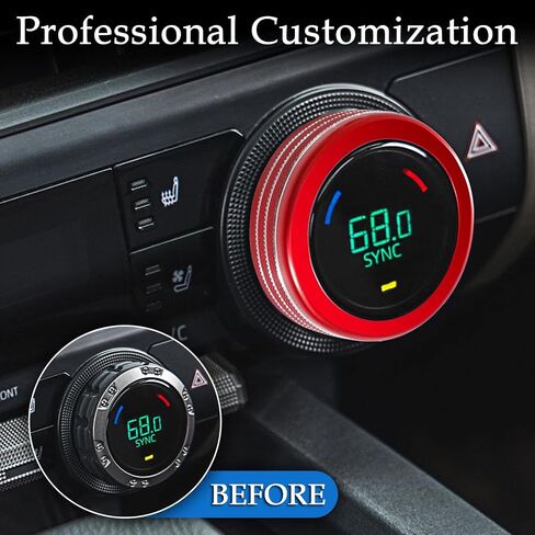 4 Pcs AC Knob Covers for 2024 2025 Toyota Tacoma, 2025 4Runner Interior Accessories with 14" Screen, AC Center Console Audio Switch Volume Drive Knob Cover Aluminum Alloy (Blue) in Saudi Arabia