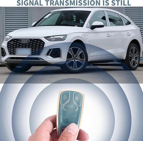 غطاء مفتاح فوب لأودي، حافظة مفاتيح ناعمة من مادة TPU متوافقة مع A4 Q7 Q5 TT A3 A6 SQ5 R8 S5 in Kuwait