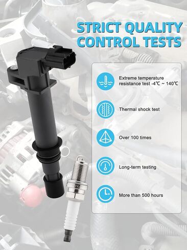 UF270 حزمة ملف الإشعال 8 قطع (3.7 لتر) 1999-2008 لسيارة دودج داكوتا دورانجو نيترو رام 1500، كرايسلر أسبن، جيب كوماندر جراند شيروكي ليبرتي، ميتسوبيشي رايدر in Kuwait