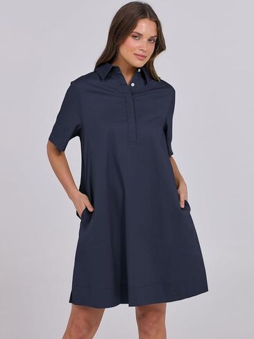 ANRABESS Womens Shirt Dress Summer Casual Loose Short Sleeve Button Down Oversized Flowy Beach Mini Dresses with Pockets in Saudi Arabia