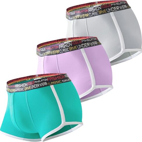 Men's Underwear Briefs Comfort Lightweight Modal Trunks No Fly Boxer Briefs Short Leg 3D U-Pouch in Saudi Arabia