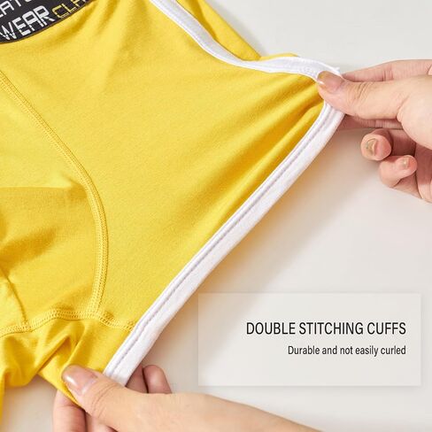 Men's Underwear Briefs Comfort Lightweight Modal Trunks No Fly Boxer Briefs Short Leg 3D U-Pouch in Saudi Arabia