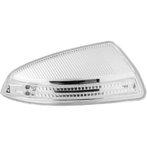 Side Mirror Turn Light Set, 12V 1.5W Clear Lens Side Mirror Turn Light Indicator Lamp Set Driver Side Passenger Side Optional Fit for C Class C250 C300 C350 C63 (Left 2048200721)