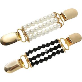 2/3/4Pcs Sweater Clips Vintage Cinch Clips Retro Cardigan Collar Shawl Clips, Dress Clips Back Cinch, Shirt Brooch Clips for Women Clothing