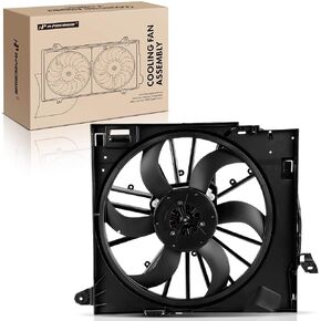 A-Premium Engine Radiator Cooling Fan Assembly Compatible with Select Jaguar Models - XF 2013-2015, XJ 2010-2019 - Replace# CW938C607AC
