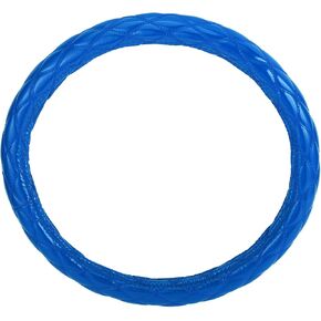 Motoforti Universal غطاء عجلة قيادة السيارة غطاء حماية لعجلة القيادة، من أجل 45.5-46.9 سم، مقاوم للعرق، مطاط جلد صناعي، أزرق