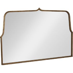 Creative Co-Op Arched Distress Metal Framed Wall Mirror, Gold