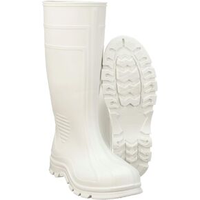 Men's Tuff Industrial Boot, White-Plain Toe, 10 Wide