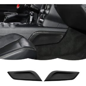 RT-TCZ Carbon Fiber Center Console Gear Shift Panel Side Trim Cover Interior Accessories Decoration for Ford Mustang 2015-2022